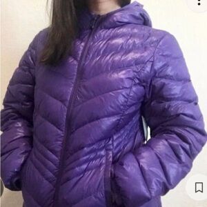 XERSION Women Packable Premium Down Lightweight Puffy Purple Jacket | M